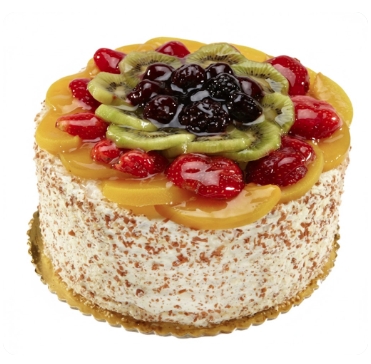 4 ile 6 kişilik karışık mevsim meyveli yaş pasta