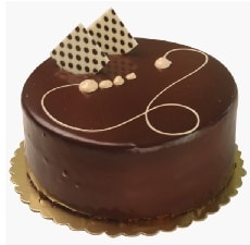 6-9 Kişilik Sade Çikolatalı Yaş Pasta Özel Seri
